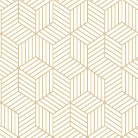 Papel pintado PAPEL AUTODHESIVO HEXAGONO ORO