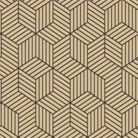Papel pintado PAPEL AUTODHESIVO HEXAGONO NEGRO ORO
